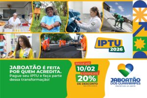 Leia mais sobre o artigo Prazo para pagamento do IPTU 2026 em Jaboatão com até 20% de desconto termina nesta terça-feira (10)
