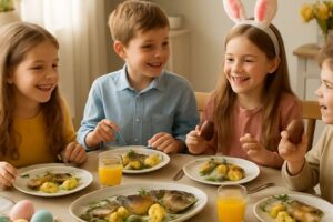 Leia mais sobre o artigo Época de peixes e chocolates, aprenda como equilibrar a alimentação das crianças com seletividade alimentar na Páscoa