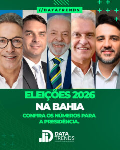 Leia mais sobre o artigo Lula lidera corrida presidencial na Bahia e tem governo aprovado por 61%, aponta DataTrends
