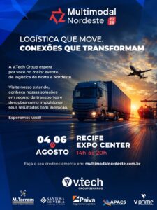 Leia mais sobre o artigo V.Tech Seguros confirma presença na Multimodal Nordeste 2026 com soluções para o setor logístico