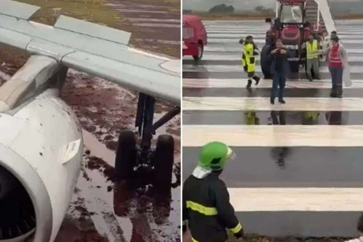 No momento, você está visualizando Avião com 151 pessoas sai da pista durante pouso e atola na lama